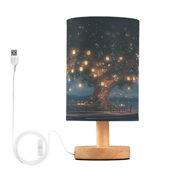 BZSMCE Lamp Modern Tree with Lanterns by Lakeside Creative Patter Night Light