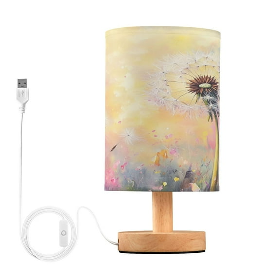 BZSMCE Lamp Modern Watercolor Dandelion Creative Patter Night Light