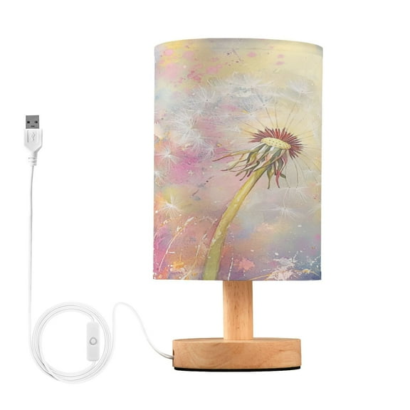 BZSMCE Lamp Modern Watercolor Dandelion Painting Creative Patter Night Light