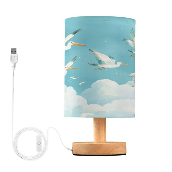 BZSMCE Lamp Modern White Seagulls Creative Patter Night Light