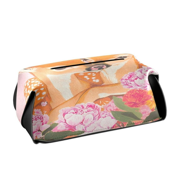 BZSMCE Leatehr Tissue Holders Cute 0_0 (89) Pattern Tissue box
