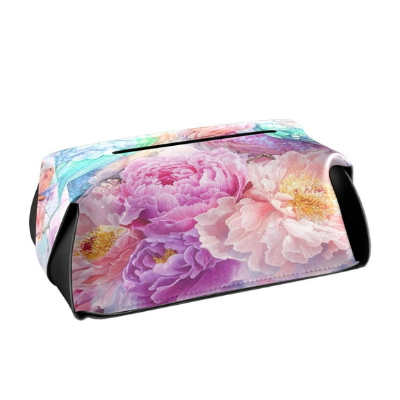 BZSMCE Leatehr Tissue Holders Cute Birds and Butterflies Pattern Tissue box