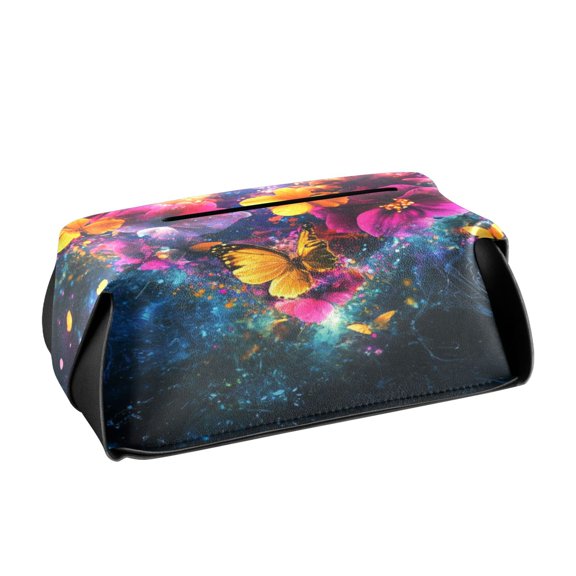 BZSMCE Leatehr Tissue Holders Cute Colorful Affection Pattern Tissue box