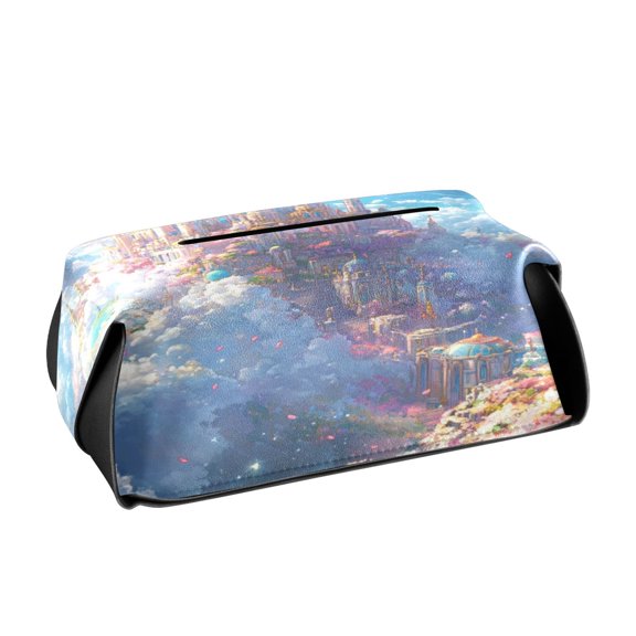 BZSMCE Leatehr Tissue Holders Cute Dream above The Clouds Pattern Tissue box