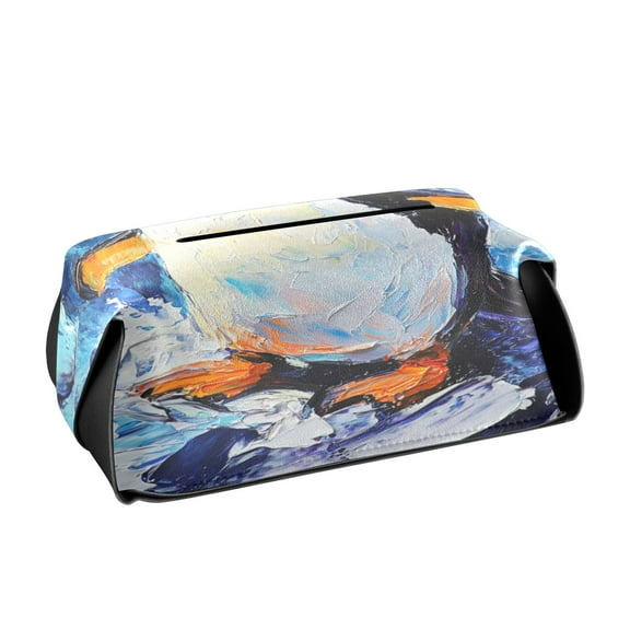 BZSMCE Leatehr Tissue Holders Cute Frozen Splendor Pattern Tissue box