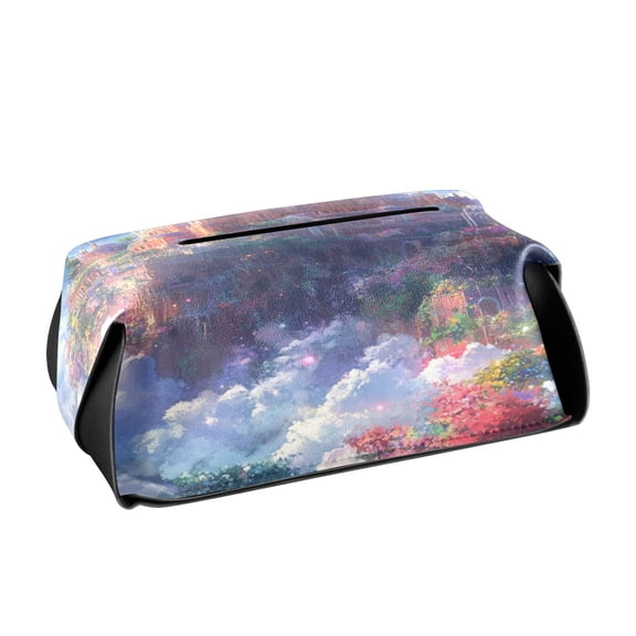 BZSMCE Leatehr Tissue Holders Cute Galactic Haven Pattern Tissue box