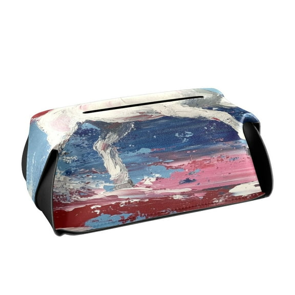 BZSMCE Leatehr Tissue Holders Cute Galloping Freedom Pattern Tissue box