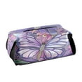 thumbnail image 1 of BZSMCE Leatehr Tissue Holders Cute Purple Butterfly Garden Pattern Tissue box, 1 of 8