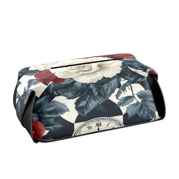 BZSMCE Leatehr Tissue Holders Cute Timeless Elegance Pattern Tissue box