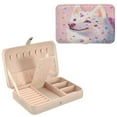 thumbnail image 1 of BZSMCE Leather Jewelry Box - Rectangular Gems Of Joy Pattern 8.27x5.5x1.78in Beige, 1 of 8