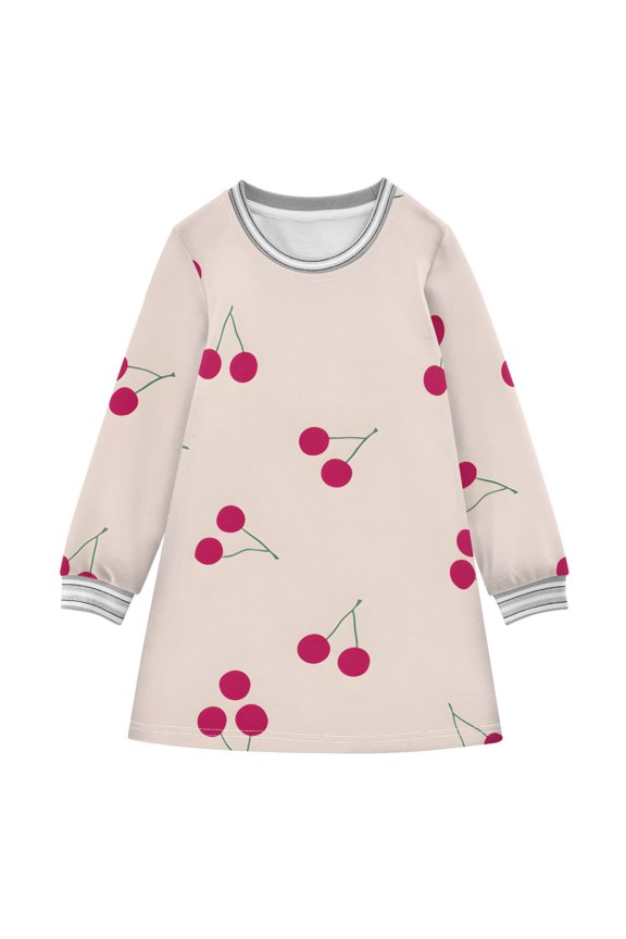 BZSMCE Little Girls Long Sleeved Hoodie A Dresses Pink Star Classical Creative Pattern
