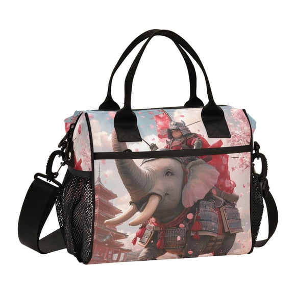 BZSMCE Lunch Bag Creative Cute Anime Warrior Cooler bag with Shoulder Strap