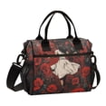 thumbnail image 1 of BZSMCE Lunch Bag Creative Run for Roses Pattern Cooler bag with Shoulder Strap, 1 of 6