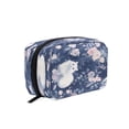thumbnail image 1 of BZSMCE Makeup and Cosmetic Bag Women Simple Whimsical Floral Cats Pattern Square Cosmetic Bag, 1 of 6