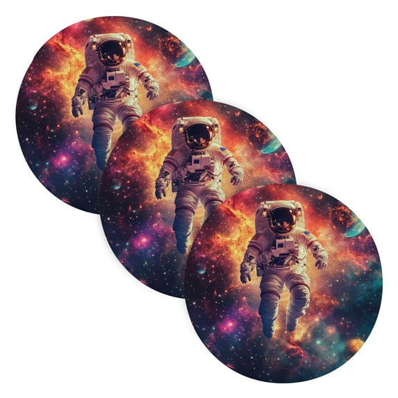 BZSMCE Mats for Pots,Pans Place Astronaut Pattern Simple Style Pattern Pot Mats