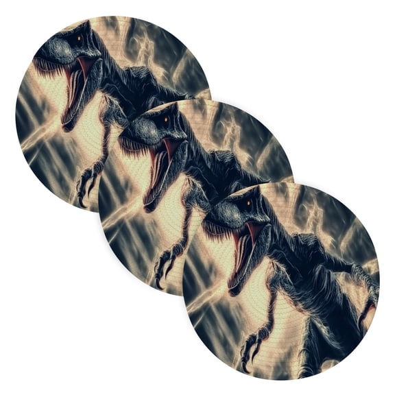 BZSMCE Mats for Pots,Pans Place Dinosaur Printing Simple Style Pattern Pot Mats