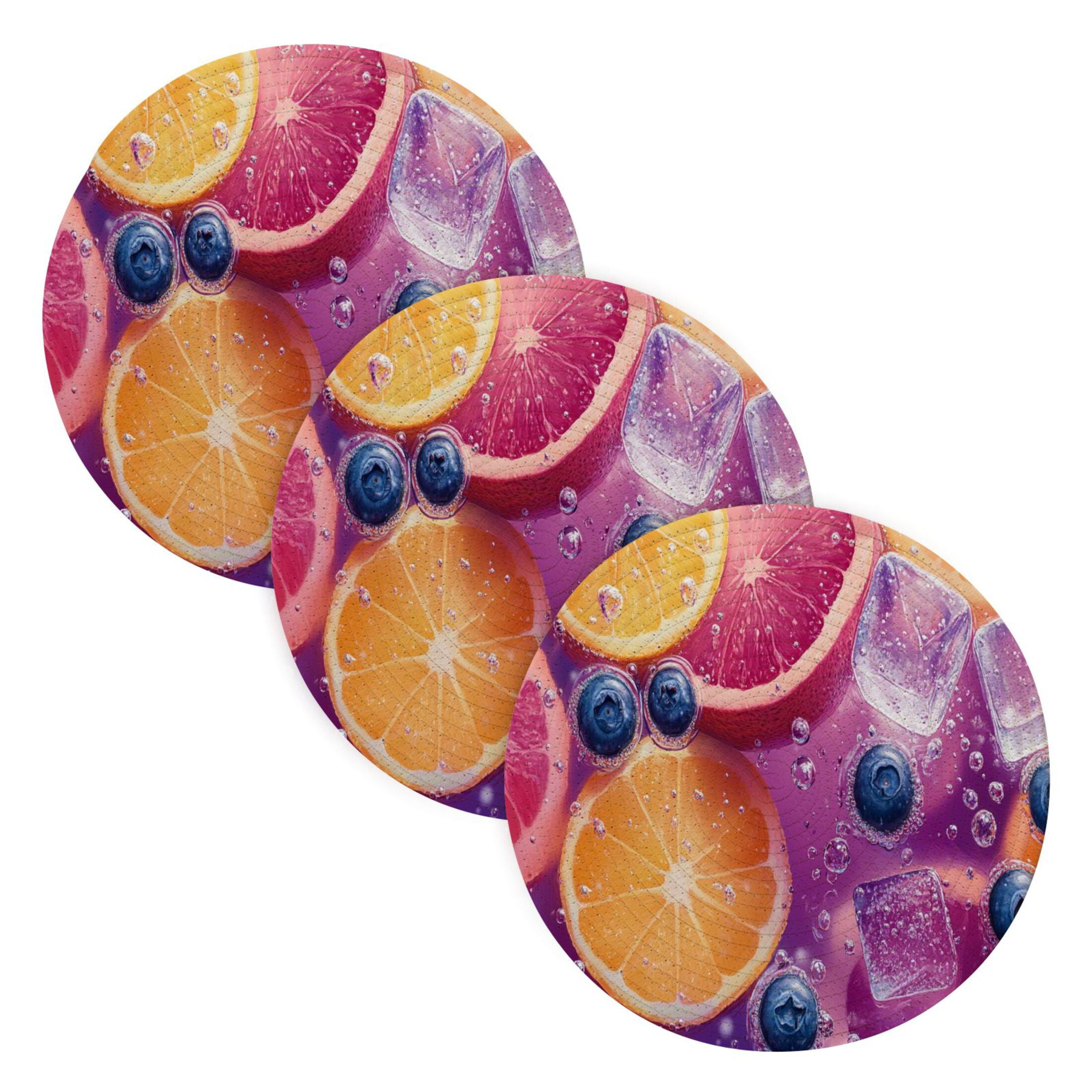 BZSMCE Mats for Pots,Pans Place Fruits and Ice in Water Simple Style