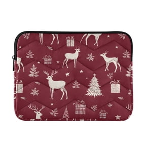 BZSMCE Multi-Layer Padded A Christmas Themed Pattern Laptop Sleeve Waterproof Shock Resistant Notebook Case for 13/14/15/16 Inch Laptops Office Slim Portable Computer Pouch