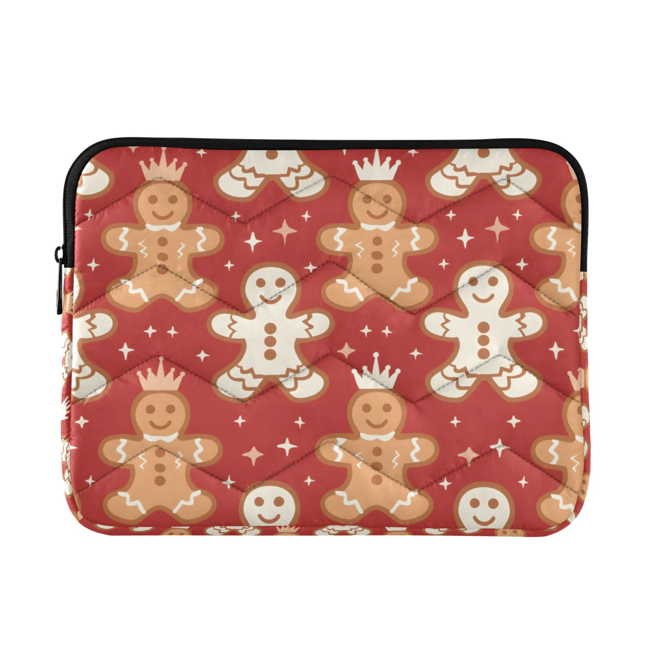 BZSMCE Multi-Layer Padded Gingerbread Man Pattern Laptop Sleeve ...