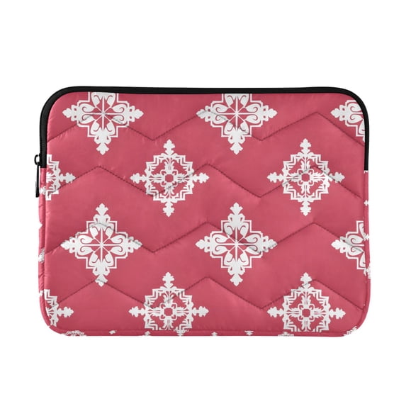 BZSMCE Multi-Layer Padded Pattern Red Pattern Tile Pattern Laptop ...