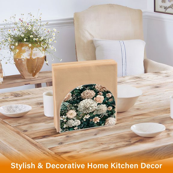 BZSMCE Napkin Holder Creative Pastel Bloom Symphony Pattern Classic Napkin Holders