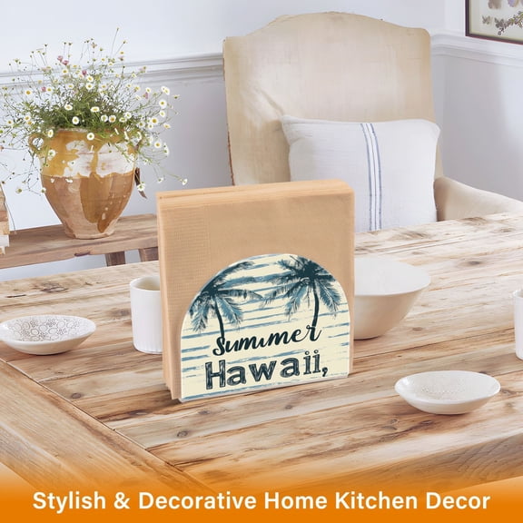 BZSMCE Napkin Holder Creative Summer Paradise Pattern Classic Napkin Holders