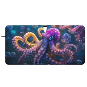 BZSMCE Octopus Bubbles Shade Foldable UV Protection for Car SUV Truck 59" x 30"/62" x 32"