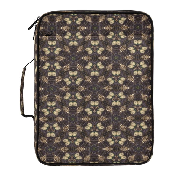BZSMCE Onyx Dots Pattern Water-Resistant Filing Folder Binder Organizer Keeper 1.2 Inch 3-Ring 7-Pocket Expanding File