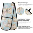 thumbnail image 1 of BZSMCE Oven Mitts Bear Moments Creative Pattern Resistant Kitchen Gloves, 1 of 5