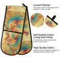 thumbnail image 1 of BZSMCE Oven Mitts Colorful Phoenix Creative Pattern Resistant Kitchen Gloves, 1 of 5