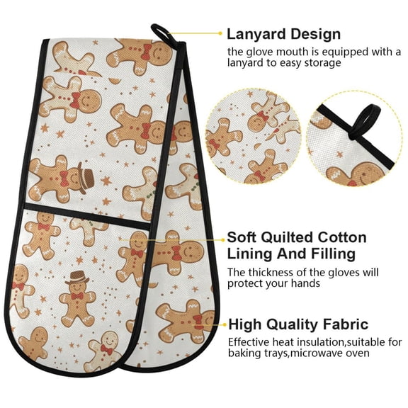 BZSMCE Oven Mitts Ffyy3_a_seamless_pattern_of_gingerbread_men_cookies_some_with_b_694d5e5b-3b8a-45f2-b0b3-9ff97b720dd3 Creative Pattern Resistant Kitchen Gloves