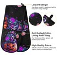 thumbnail image 1 of BZSMCE Oven Mitts Happy Hallowen Baby Bear Creative Pattern Resistant Kitchen Gloves, 1 of 5