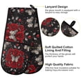 thumbnail image 1 of BZSMCE Oven Mitts Heartfelt Blooms Creative Pattern Resistant Kitchen Gloves, 1 of 5