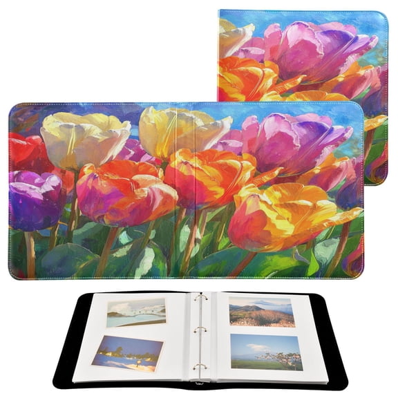YAZAOO Photo Album Book Scrapbooking Cheerful Flower Parade Printed Picture Album