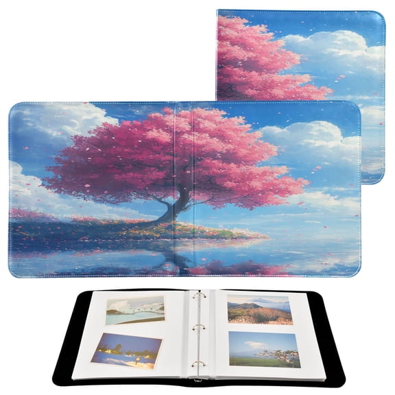 YAZAOO Photo Album Book Scrapbooking Cherry Blossom Serenity Printed Picture Album