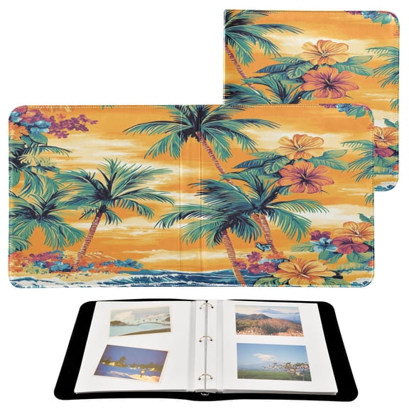 BZSMCE Photo Album Book Scrapbooking Floral Haven by The Shore Printed Picture Album