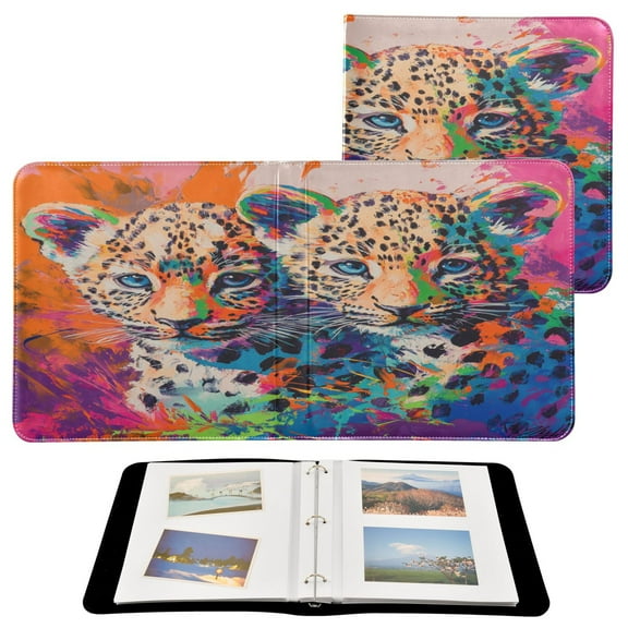 YAZAOO Photo Album Book Scrapbooking Playful Lion Parade Printed Picture Album
