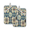 thumbnail image 1 of BZSMCE Pot Holder Oven Mitts Cooking baking Pattern Painting Creative Pattern Size:7x9.8in, 1 of 7