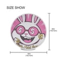 thumbnail image 1 of BZSMCE Round Tablecloth Make Money Rabbit Pattern Tableclothes, 1 of 8