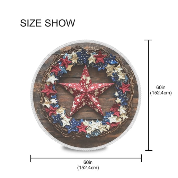BZSMCE Round Tablecloth Realistic Of Stars Pattern Pattern Tableclothes