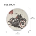 thumbnail image 1 of BZSMCE Round Tablecloth Route 66 Motorcycle Pattern Tableclothes, 1 of 8
