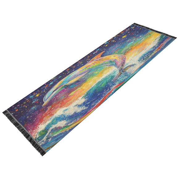 BZSMCE Runner Rug Classical Design Cosmic Splash Style Modern Pattern 72x23.5in Indoor Washable Rug