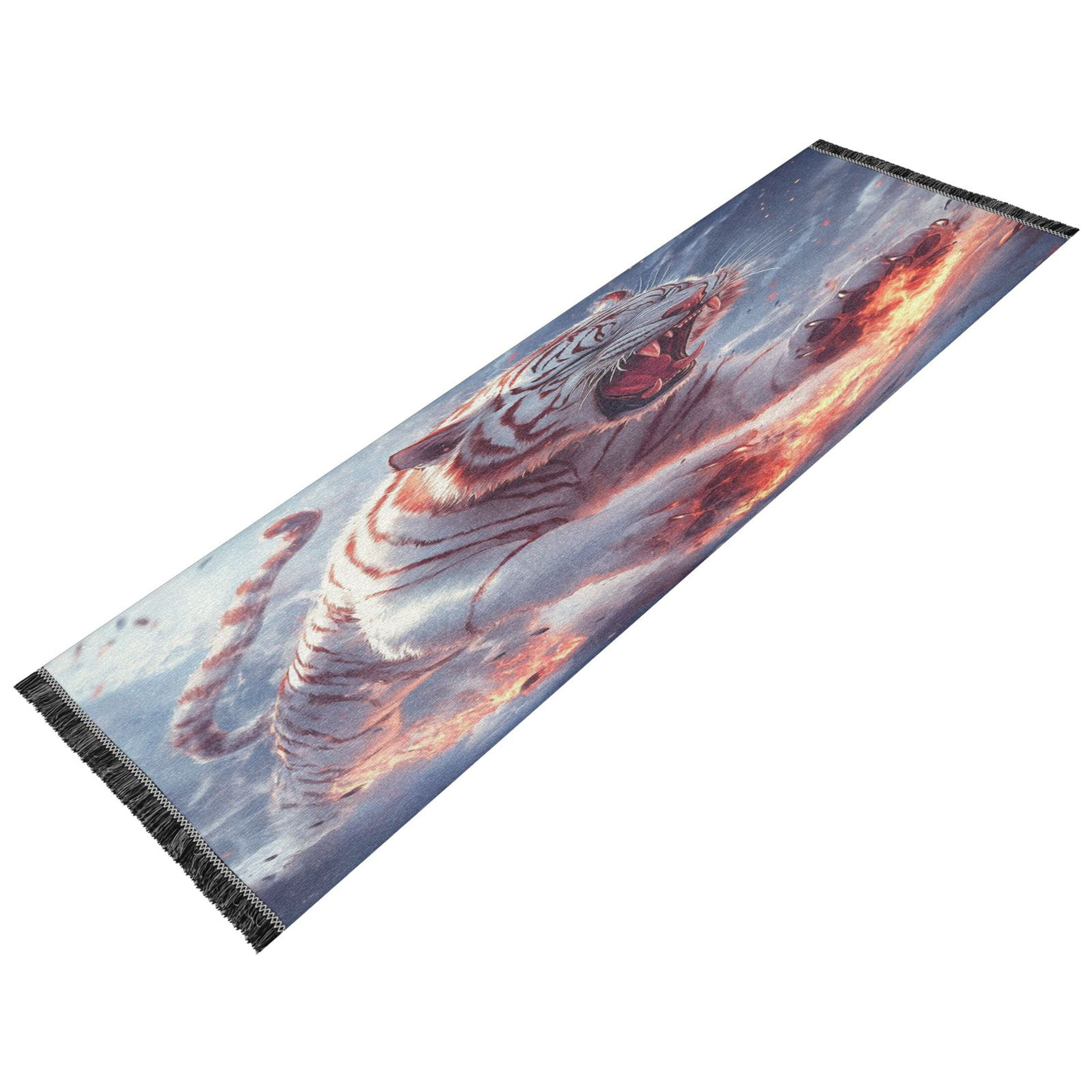 BZSMCE Runner Rug Classical Design Tiger's Fury Style Modern Pattern ...