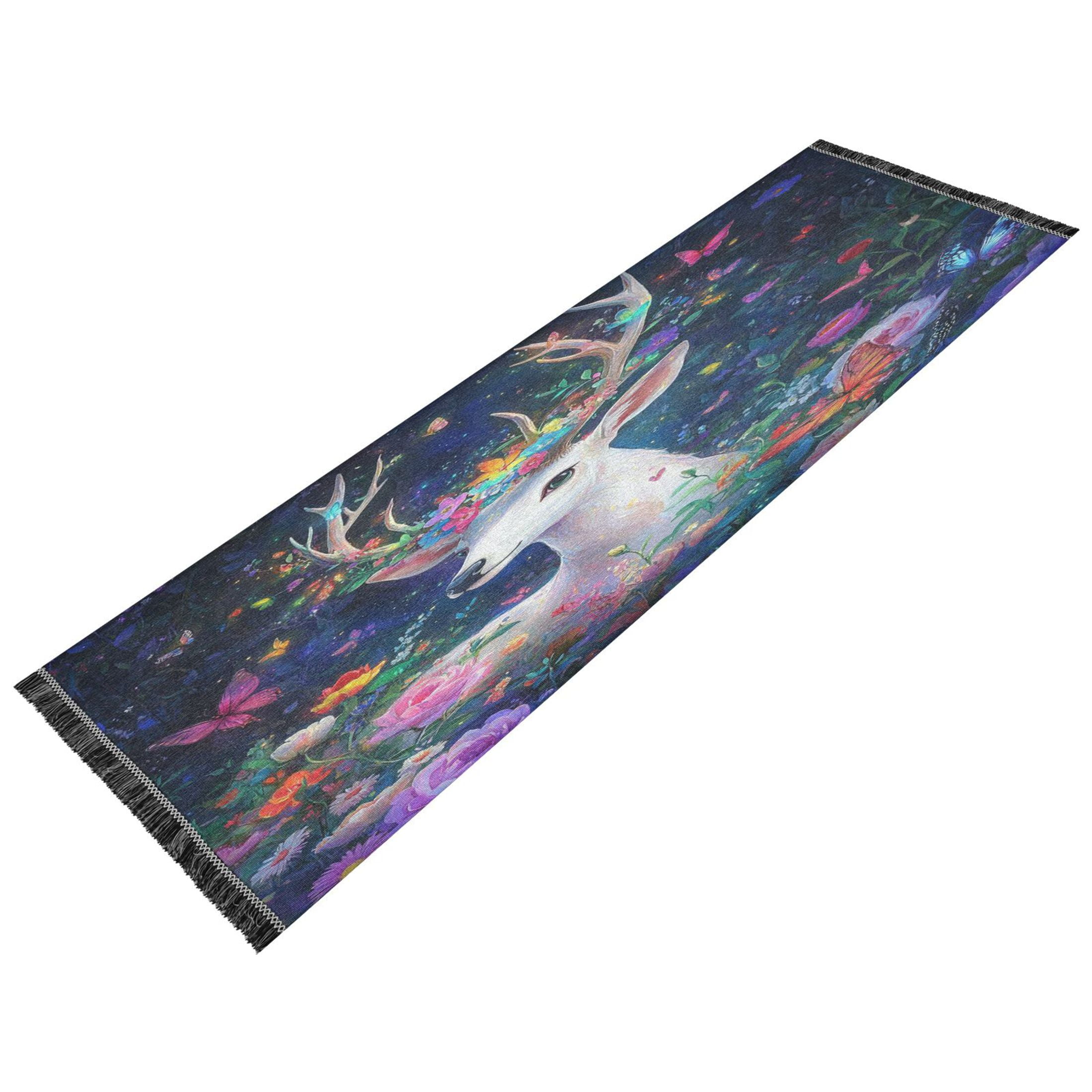 BZSMCE Runner Rug Classical Design Whimsical Garden Guardian Style ...