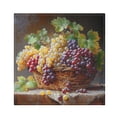 thumbnail image 1 of BZSMCE Satin Native Fab Cotton Dinner Napkin Grapes Pattern Reusable, 1 of 8
