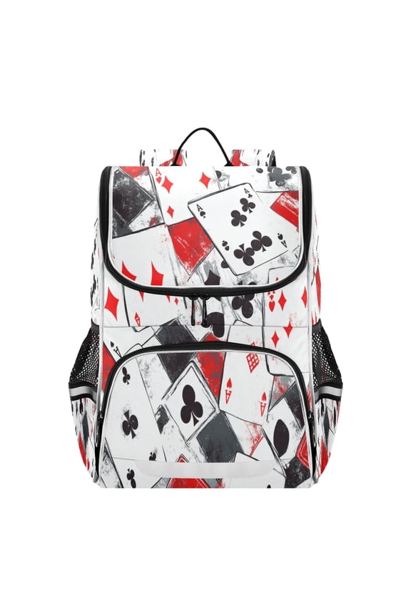 School Backpack Travel Bag Bookbags Bookbags Card Game Chaos Pattern