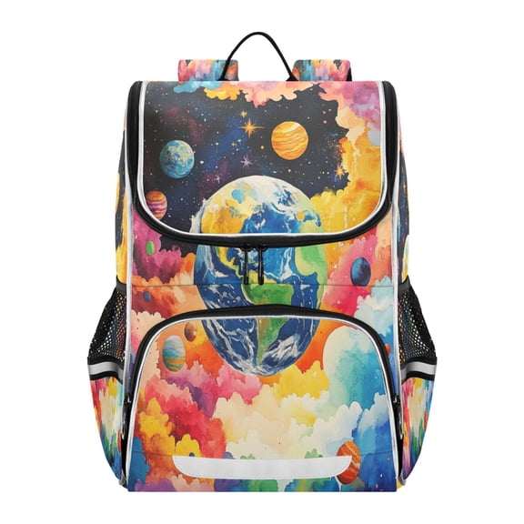 YAZAOO School Backpack Travel Bag Bookbags Bookbags Cosmic Harmony Pattern