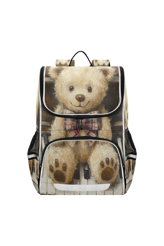 School Backpack Travel Bag Bookbags Bookbags Harmony in Furry Form Pattern