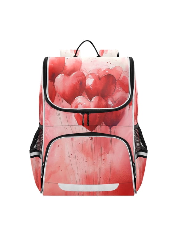 School Backpack Travel Bag Bookbags Bookbags Heartfelt Wishes Pattern