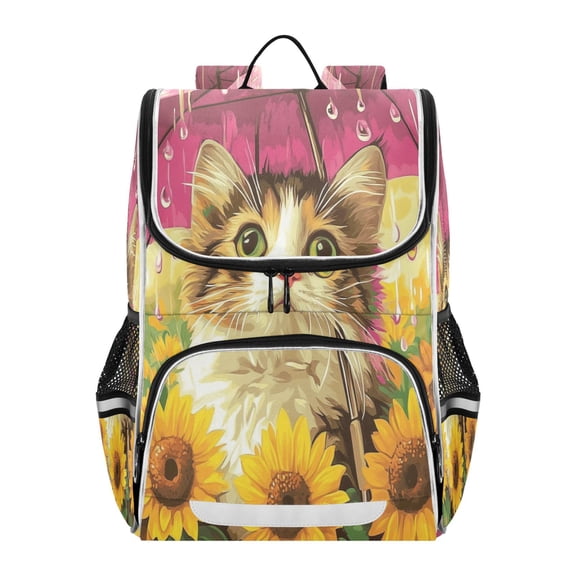 YAZAOO School Backpack Travel Bag Bookbags Bookbags Petal Puddle Stare Pattern